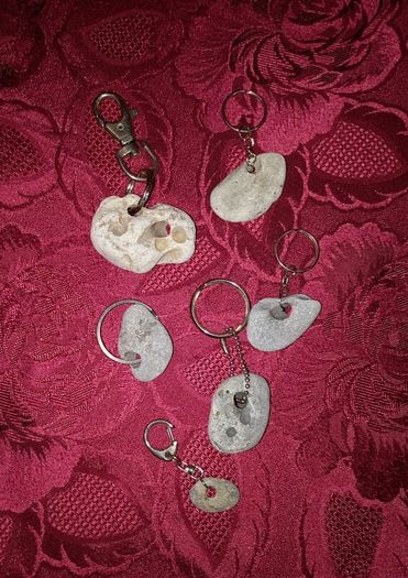 Hag Stone Keyring