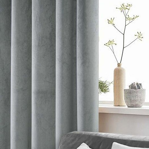 New Blackout & Thermal Curtains (230cm x 170cm) || Sleek Silver Colour