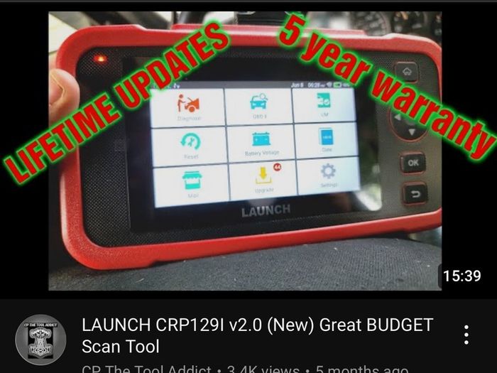 Launch 123x car diagnostics tool NEW 7 reset