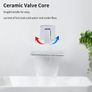Wall Mounted Bath Taps Waterfall Chrome 20cm Spout Brass Bath Filler Tap Wall Basin Tap Image 5