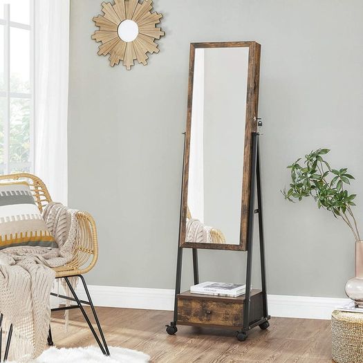 Jewellery Cabinet Full Body Mirror Cabinet - Free Delivery Nationwide