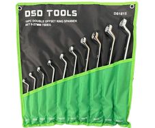 Double Offset Ring Spanner Set 6-27mm 75deg Non-Slip