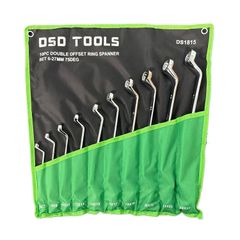 Double Offset Ring Spanner Set 6-27mm 75deg Non-Slip