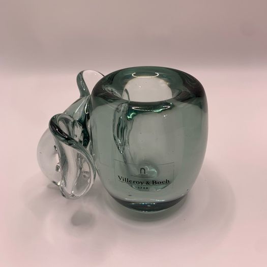 Vintage art glass Elephant shape Candholders