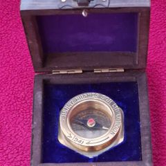 Vintage Style Brass Compass