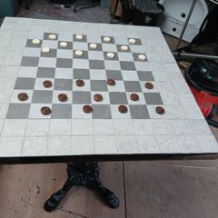 Chess Coffee Patio Garden Table