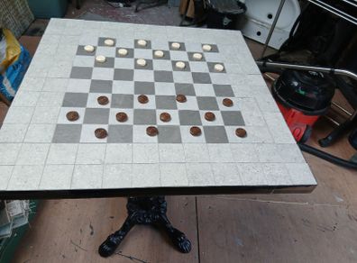 Chess Coffee Patio Garden Table
