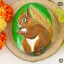 Handpainted Squirrel Rock Image 5