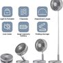 Foldable Cooling Portable Adjustable Desktop Fan Image 4