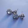 Sterling Silver 925 Drop & Dangle Earrings 3,8g Image 4