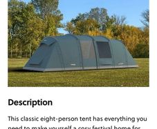 Electric Picnic 2026 Glamping 8 man Tent