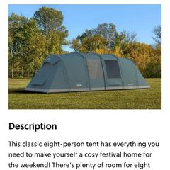 Electric Picnic 2026 Glamping 8 man Tent