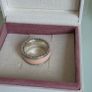 Pandora soft pink hearts band ring size 54 very good condition fully hallmarked(no box) Image 8