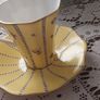 Wedgewood Harlequin Collection Yellow Butterfly Cup and Saucer Image 5