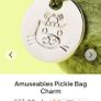 New JELLYCAT Amuseables Pickle Bag Charm Image 2