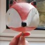 Ceramic hand painted fox wall hook Image 2