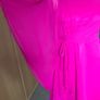 Jenny Packham fuchsia one shoulder chiffon dress size 10 Image 4