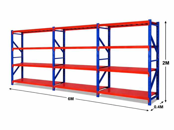 6 Metres Longspan Shelving / Racking All Metal Shelves For Sheds Garages Workshops
