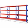 6 Metres Longspan Shelving / Racking All Metal Shelves For Sheds Garages Workshops Image 2