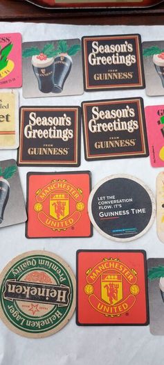 20 x vintage beer mats ,nice collection,,see pictures for condition ,sold as seen ,price includes post to anywhere in Ireland thank you, Job lot