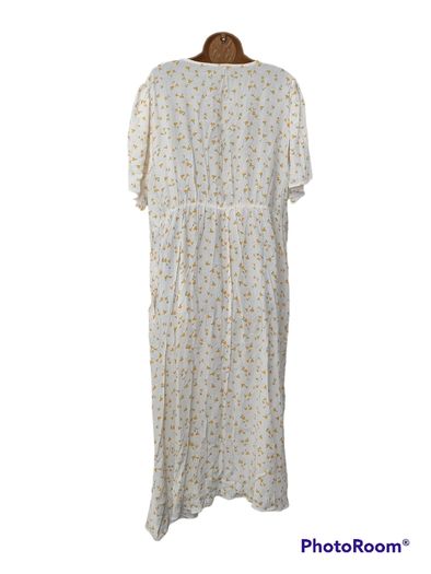 Dunnes white floral midi dress size xxl size 22-24 Postage included