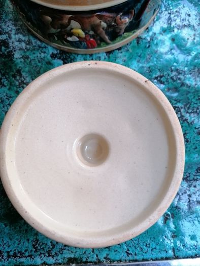 Vintage West german ceramic lidded dish