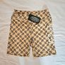 Von Dutch Beige Monogram Cycling/Sports/Gym Shorts RRP 80E Image 2