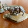 Antique Grand Tour Silvered Model Of The Capitoline Wolf ca 1910 Image 10