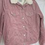 Denim Co Pink Corduroy Sherpa Trucker Jacket Womens Size 12 Image 7