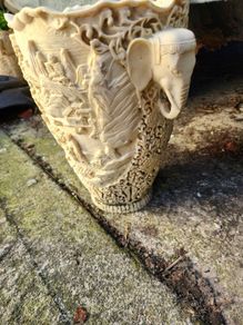 vintage elephant vase