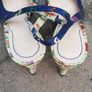 Zara Court Floral Shoes (Size:4) Kitten Heels Image 2