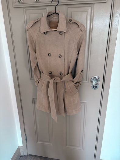Massimo Dutti linen and cotton mix trench size XS