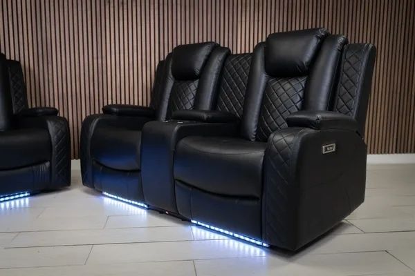 Ashbyrne electric Recliner Sofa black