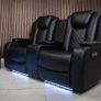 Ashbyrne electric Recliner Sofa black Image 5