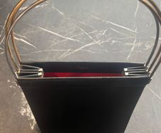 Cartier Trinity Hand Bag Leather Black
