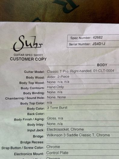 Suhr Classic T Pro