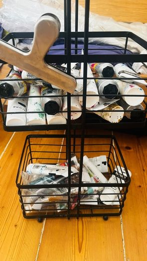 HUGE selection of art materials including easel, canvases, paints, pastels and more