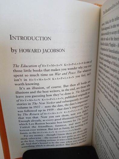 The Education of Hyman Kaplan by Leo Rosten (RB287)