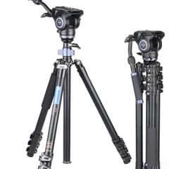 ARTCISE RF70 73.4" Professional Heavy Duty Video Tripod Fast Flip Lock Panoramic Fluid Head
