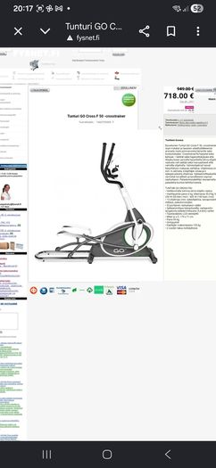 Tunturi Go F50 crosstrainer