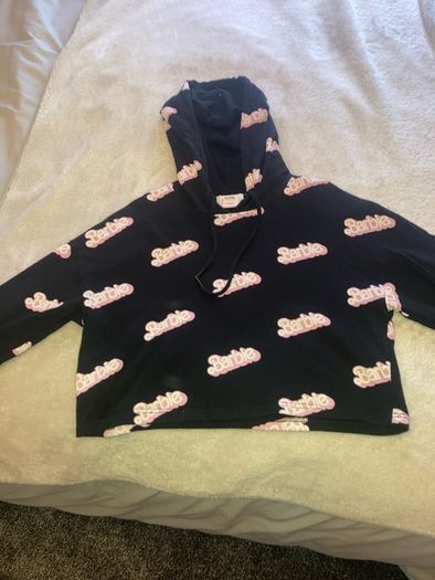 Barbie cropped hoodie