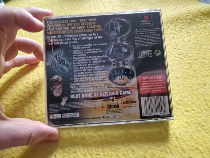 The Weakest Link PlayStation1 Ps1 PlayStation2 Ps2 Games Original