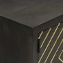 Sideboard Black and Gold 110x30x75 cm Image 5