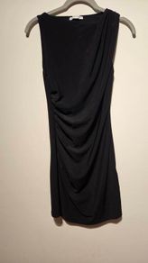 Bershka Black Draped Mini Dress  Size S