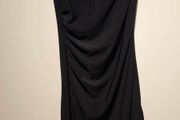 Bershka Black Draped Mini Dress  Size S