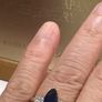 Platinum  Sapphire and Diamond  Ring Image 2