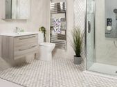 Ilford Bianco Carrara Marble Mosaic 28x31cm