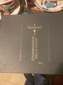 waterford champagne glass set free postage