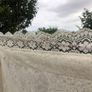vintage ivory lace curtain panel Image 6