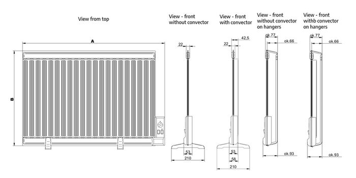 Electric Oil Heater/Radiator 1500W